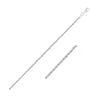 2.0mm 14k White Gold Light Rope Chain